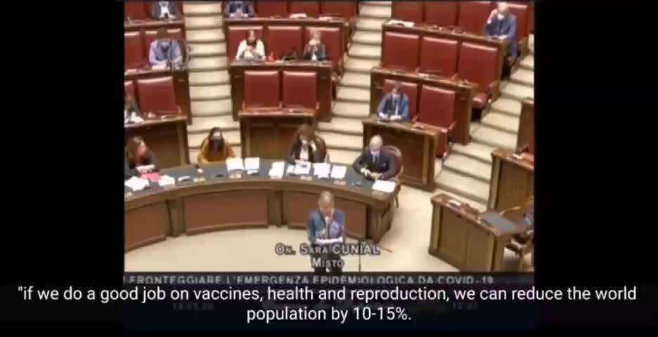 BREAKING Italian Lawqmaker - She expertly exposes Bill Gates for his depopulation agenda.