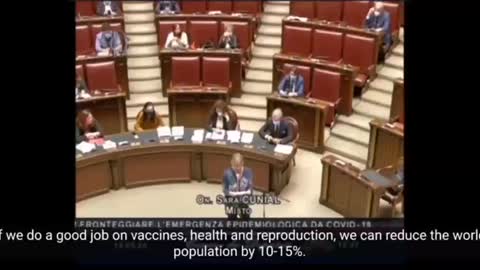 BREAKING Italian Lawqmaker - She expertly exposes Bill Gates for his depopulation agenda.