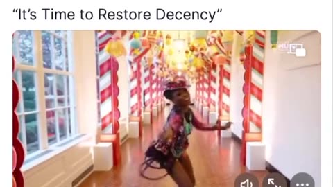 President Trump's post. "It's time to Restore Decency"