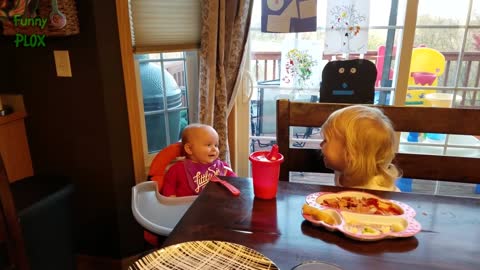 Funny babies laughing histericaly compilation