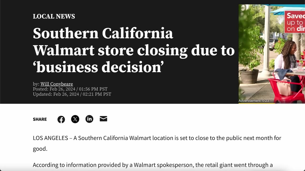 Walmart Is LEAVING California As Stores CLOSE