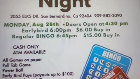 8/26/24 Bingo