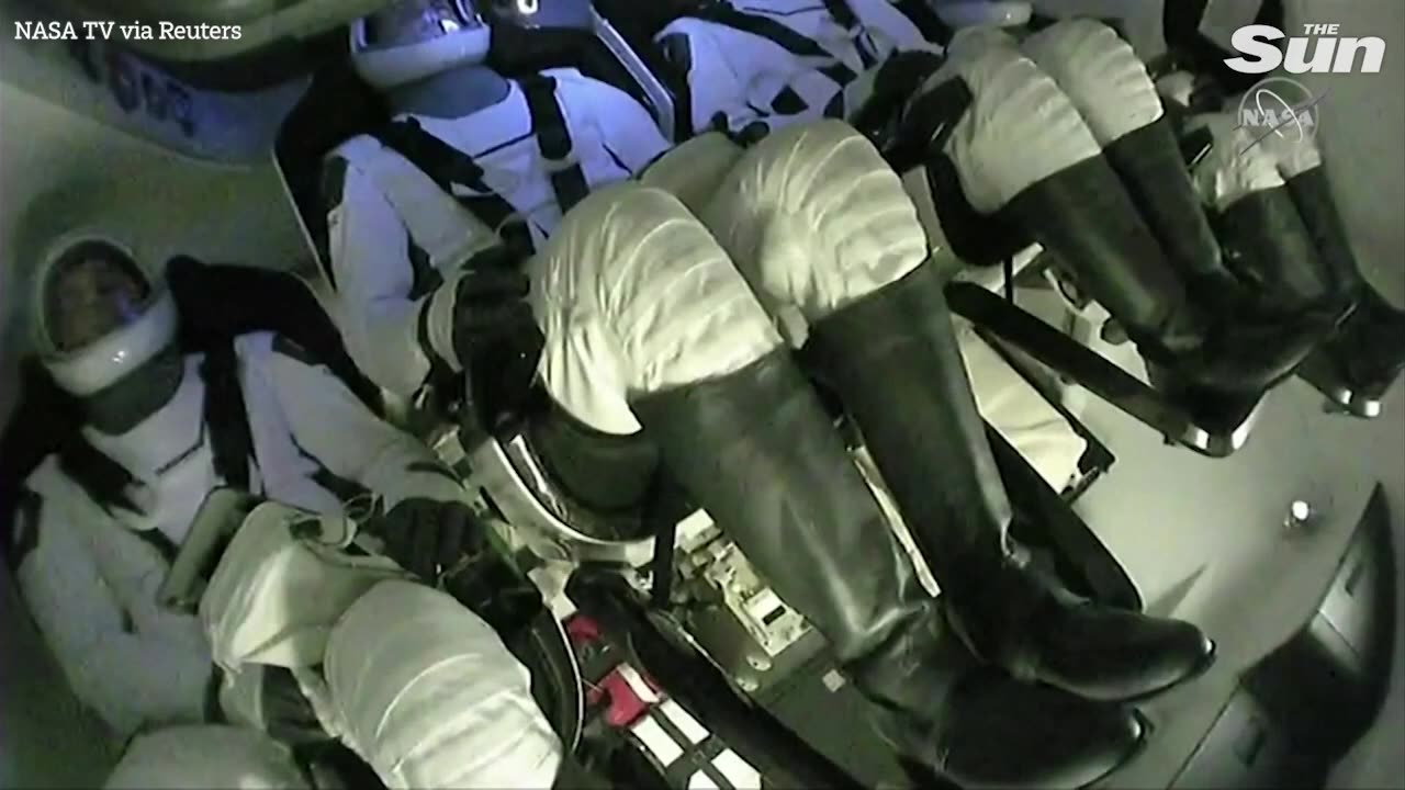 US and UAE Astronauts return to earth from space