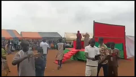 Burkina Faso - Burning of Ukrainan Flag - Solidarity with Russia