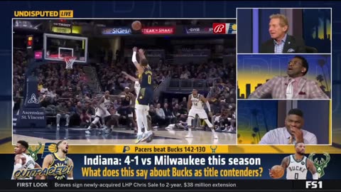 UNDISPUTED Skip Bayless reacts Pacers pull away with 47-point 3rd quarter, beat Bucks 142-130