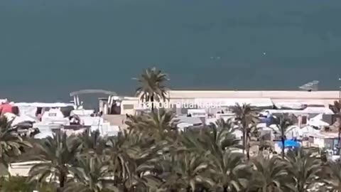 Israeli naval vessels fired upon the coast of Gaza