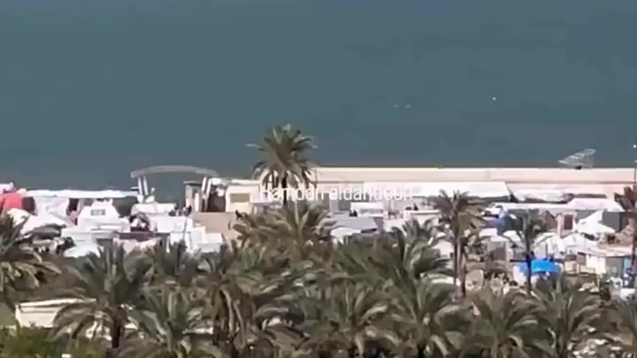 Israeli naval vessels fired upon the coast of Gaza