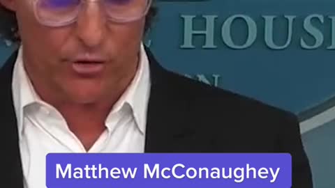 Matthew McConaughey calls for gun reform