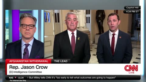 Reps. Wenstrup and Crow Join Jake Tapper on CNN to Discuss Support for Allies in Afghanistan