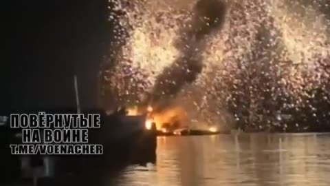 Russian Geran-2 drone strike on port infrastructure in Izmail, Odessa region