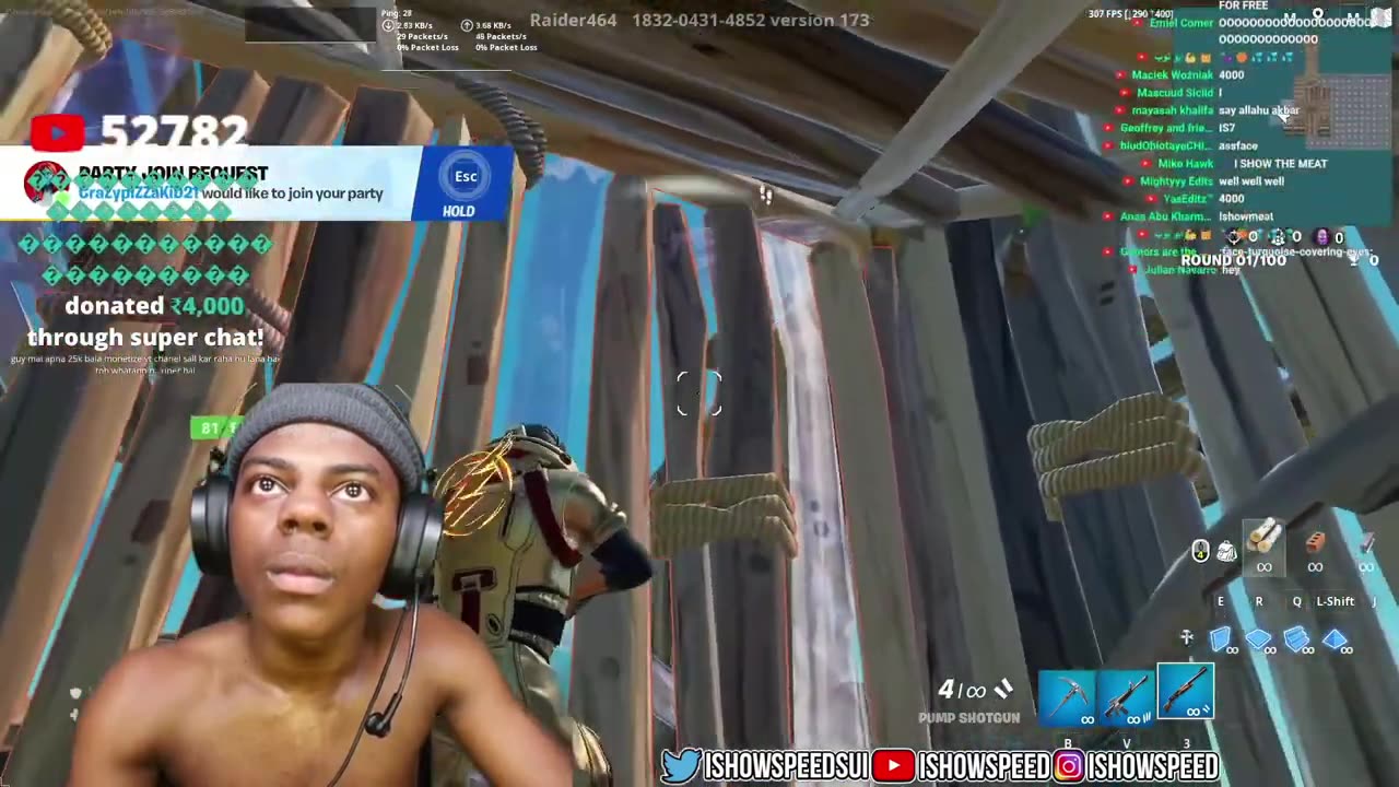 Ishowspeed trolls Miniminter on twitch 😂💀