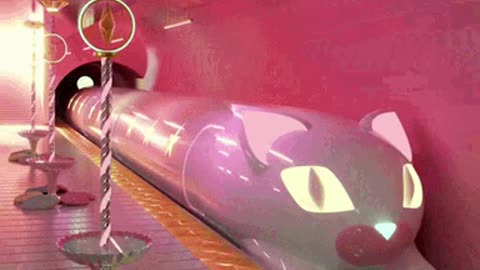 Cute Cat Train Gif! 🚂