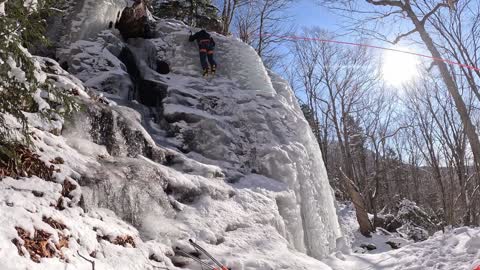 Ice Climbing Franconia Notch