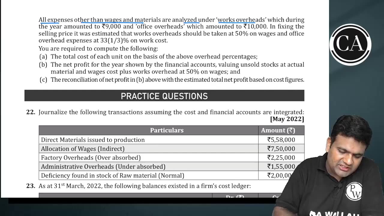 Cost Accounting System L3