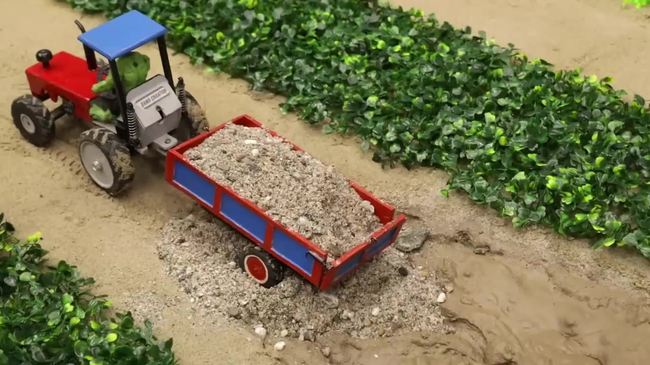 Top most creative diy tractor plough machine science project of sano creator