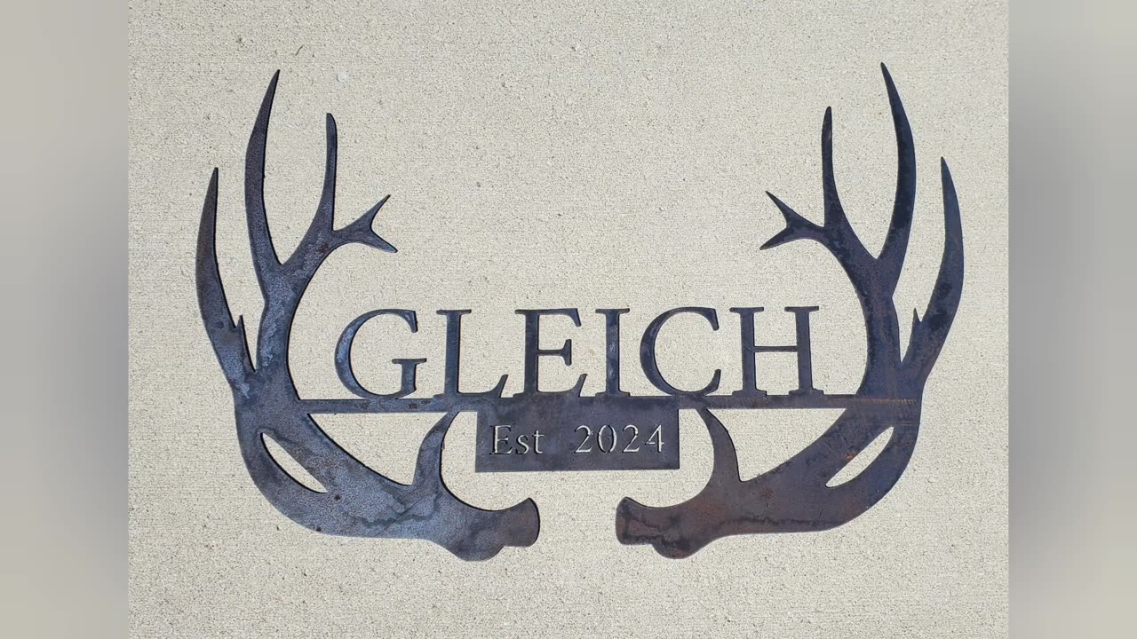 CNC plasma 36x24 home sign