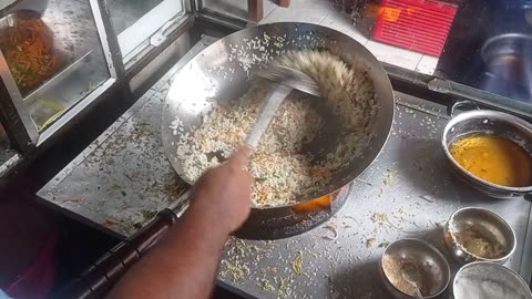Chicken Fried Rice Restaurant Street Food | "WELIMADA APE KADE" Egg ෆ්‍රයිඩ් රයිස්