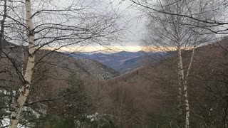 Walking in the French Pyrenees by the border of Spain