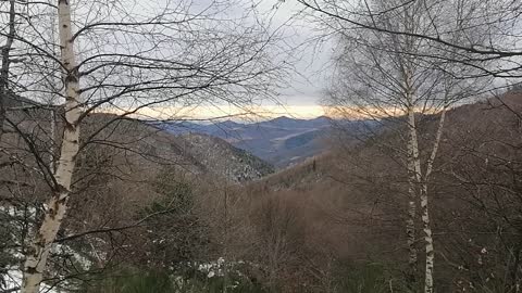 Walking in the French Pyrenees by the border of Spain