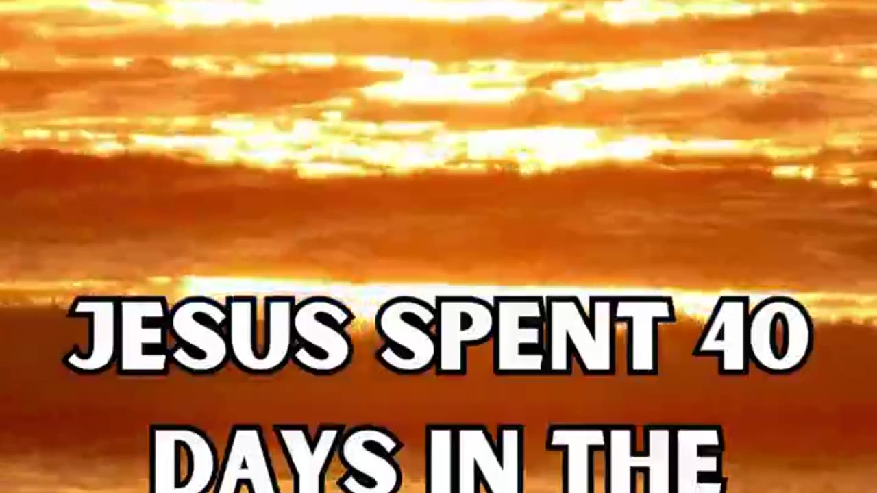 Jesus Spent 40 Days Fasting in the Desert 🌵✝️ #Shorts