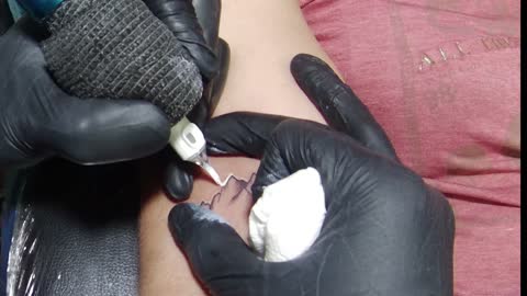 Mountain Small Tattoo Session