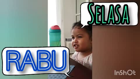 Days of the week song. Lagu nama-nama hari dalam seminggu. L