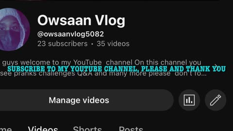 Subscribe to my YouTube channel