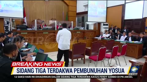 BREAKING NEWS - Gabungan 3 Terdakwa di Pengadilan Negeri Jakarta Selatan