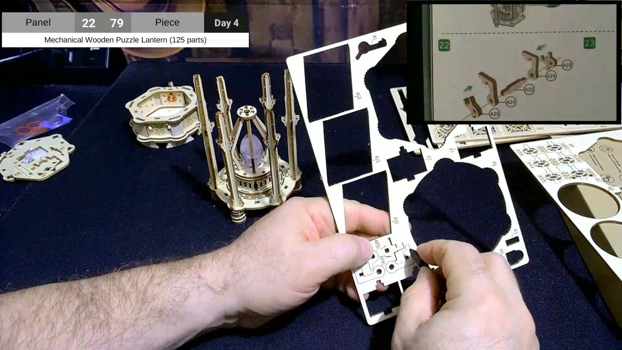 Mechanical Wooden Puzzle Lantern Day 4 - Just Rest Your Eyes (JRYE#539)