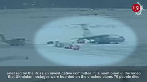 Russia releases footage of Il-76 military cargo plane’s crash site in Belgorod