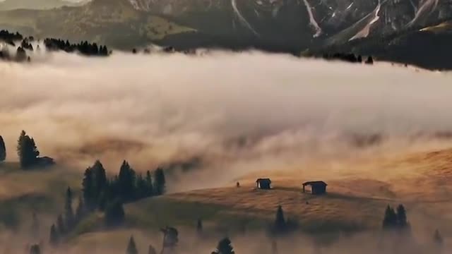 Morning in Italy's Dolomiti Mountains
