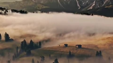 Morning in Italy's Dolomiti Mountains
