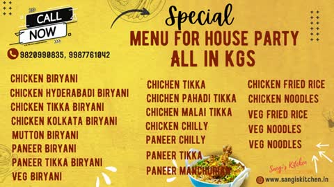 Customized Catering Options for Any Event, Big or Small in Mumbai, Mira-Bhayander, Thane.