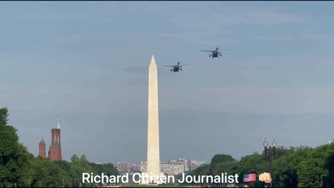 Blackhawks Land on Capitol Lawn - June 7, 2021