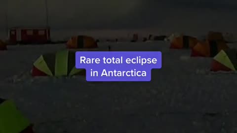 Rare total eclipse in Antarctica