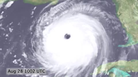 Hurricane Katrina Satellite Timelapse Aug 24-30 2005