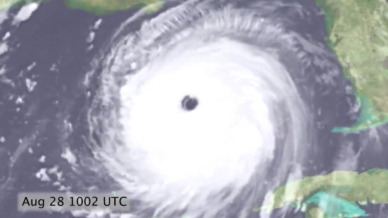 Hurricane Katrina Satellite Timelapse Aug 24-30 2005