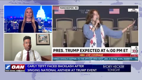 Ivory Hecker - Libs 'Canceled' Tefft For Singing National Anthem - W/ R.C. Maxwell, 10/2/24