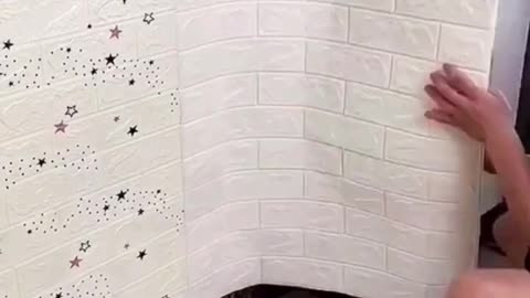 029 Wallpaper Motif Batu Bata Waterproof