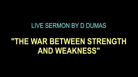 THE CHAOS OF WEAKNESS