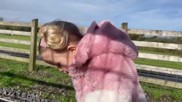 Adorable Baby Girl Walks Her Dog! Phil Got A Coat For His Alopecia!! (So Cute!)