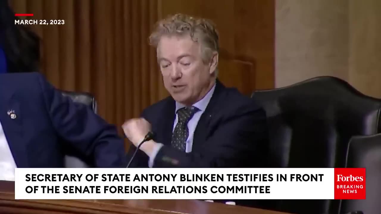 COVID Cover-Up: Rand Paul GRILLS Sec. of State Antony Blinken - 03.22.2023