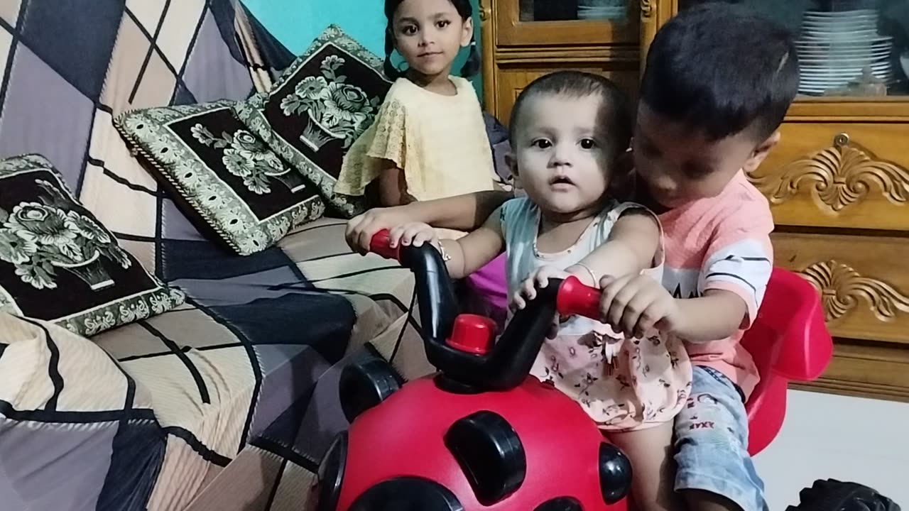 Sarah Baby playing with her cousins