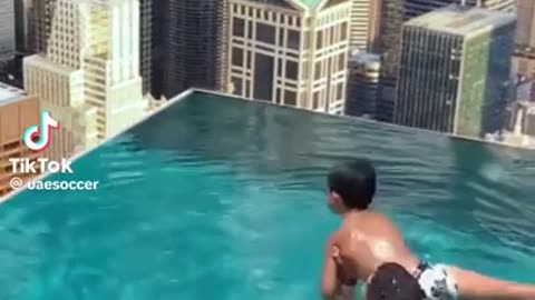 Ronaldo throwing his son off a building.