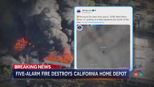 San Jose Home Depot Engulfed In Massive Fire