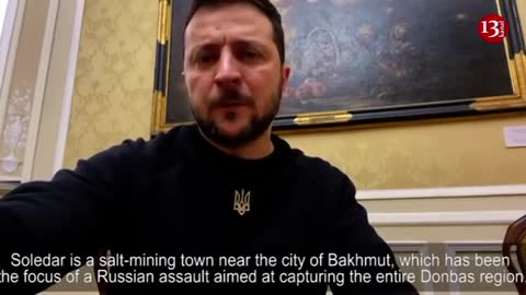 Zelenskiy ABOUT SOLEDAR:"The fighting continues" AND "Russians suffering heavy losses"-Official Kyiv