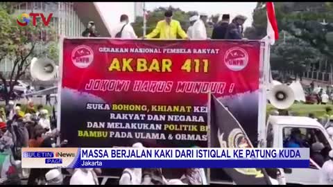 Demo Aksi Massa 411 Tuntut dan Desak Presiden Jokowi Mundur