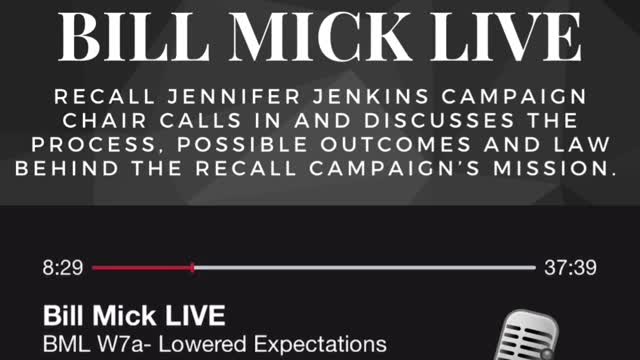Recall Jennifer Jenkins Campaign on Bill Mick LIVE!