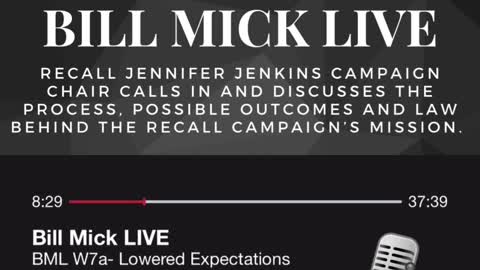Recall Jennifer Jenkins Campaign on Bill Mick LIVE!