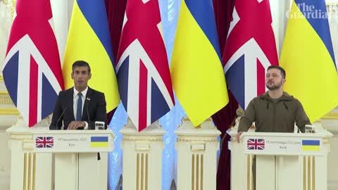 Rishi Sunak arrives in Kyiv to meet Ukrainian president Volodymyr Zelenskiy